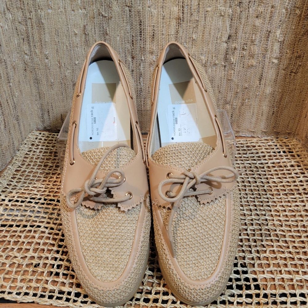 Dolce Vita Style Darsen Loafer Boat Shoe Women's Size 9.5 Tan